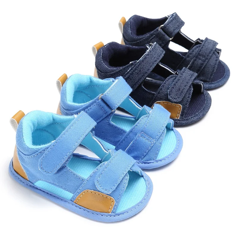 Letné unisex mäkké kožené detské sandále pre deti móda mäkké podrážky nekĺzané sandále Boy dievčatá masívne farebné priedušné sandále