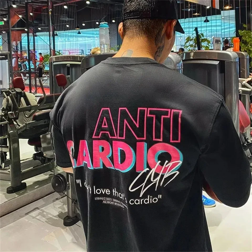 Leto 2024 Pánske tričko Sports Casy Casy Street Fashion Anti kardio písmen Tričko Tričko Tričko Cotton Nadmerná tričká