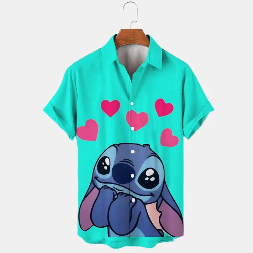Leto New Disney Brand Donald Duck Winnie the Pooh Cartoon Casual 3D Tlatená s krátkym rukávom kloš