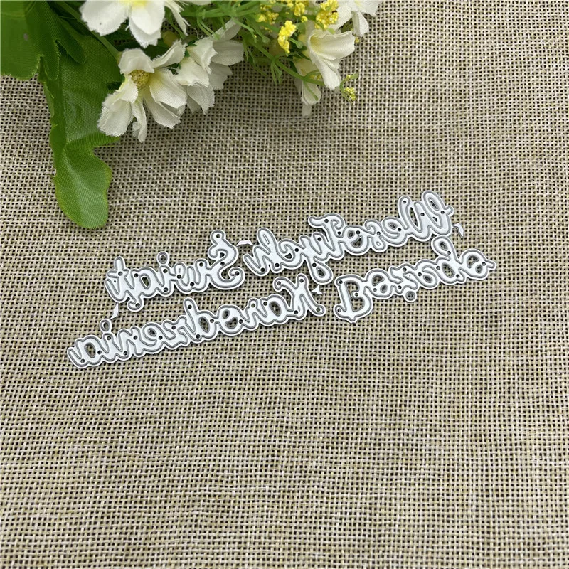 Letter Metal Cutting Dies formy okrúhle diery štítok štítok scrapbook papierový remeselný nôž pleseň čepeľ punč šablón zomiera