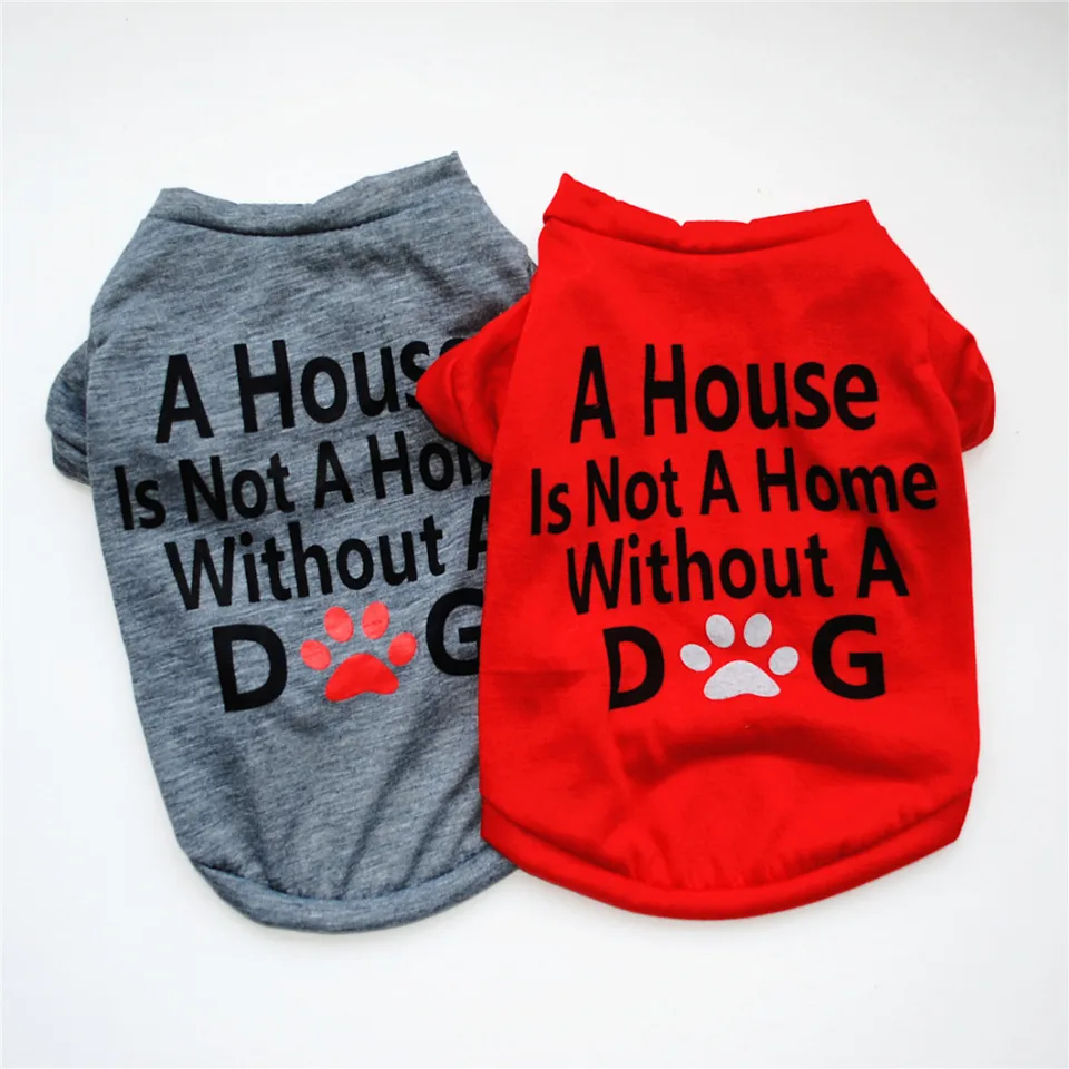 Letter Printed Dog Vest Shirt letné domáce zviera oblečenie pre malé psy Teddy pudle tričko bavlnené košele psie šteniatko chalec perro