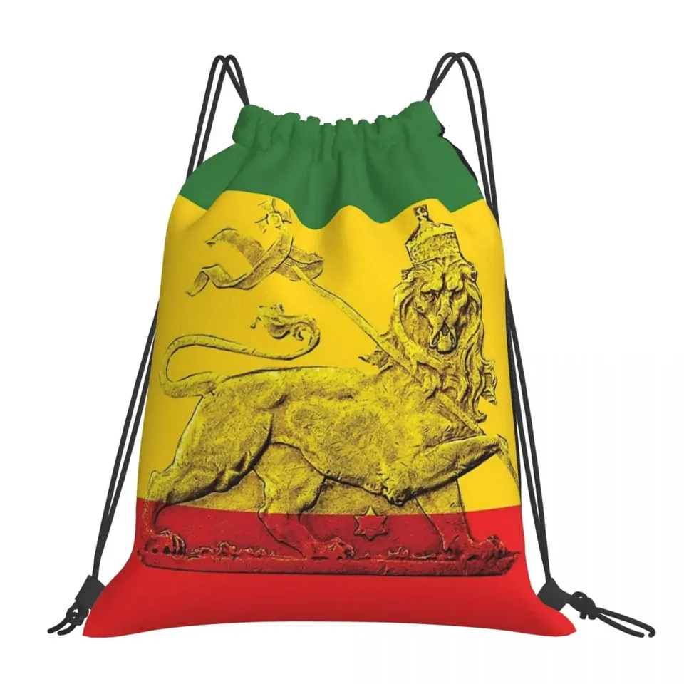 Lev Júda Rasta Colors batohy prenosné vrecká na šnúrku šnúrky vrecko na ukladanie vrecka BAG BAG pre cestujúcich pre cestujúcich