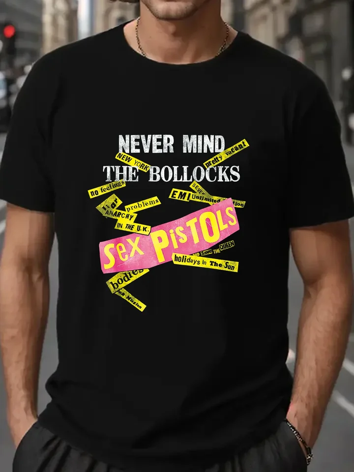 Leve MALI MALI Sex Pistols T košele darček k narodeninám 2024 Nové vinobranie pánske mužské tričko s krátkym rukávom Tričko voľné tričko