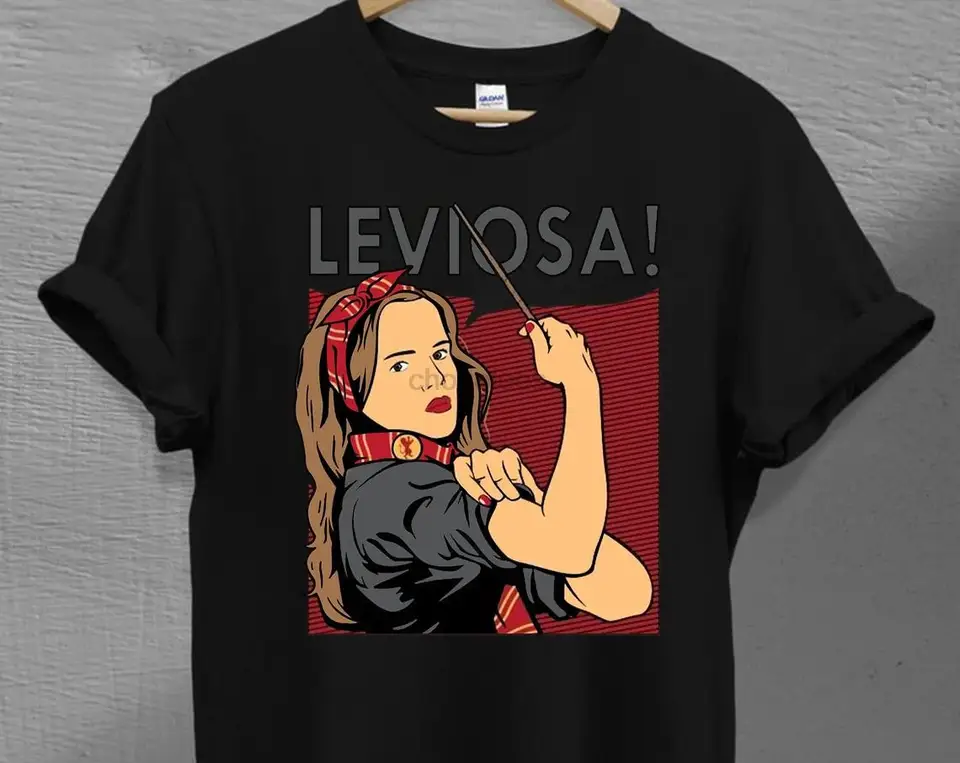 Leviosa Vintage Tričko Hermiona Lovers Fan Darček pre vás a vaši priatelia unisex košele