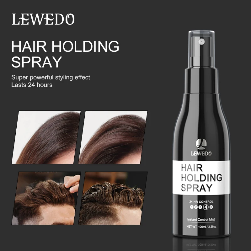 Lewedo unisex 100 ml silné držanie vlasov štýl sprej nového štýlu pripevňovacia hmla hmla pre salón kozmetické vlasy styling vlasov