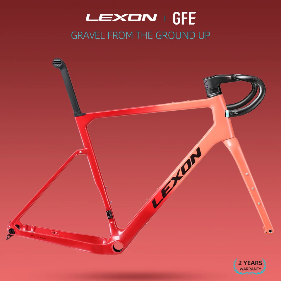 Lexon GFE uhlíkový štrkový rámec off-road Bicykel Framework Ultralight 700c 27.5