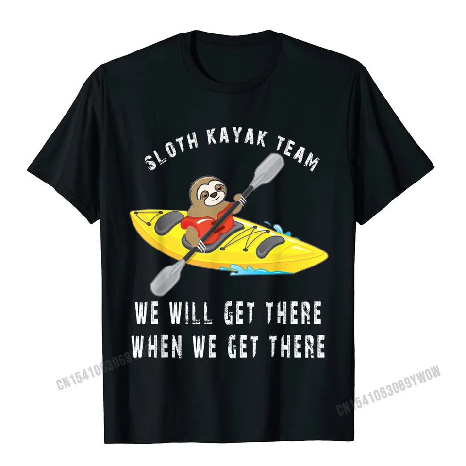 Leňom pádla kajakový tím vtipný lenivý tím tričko Tričko Camisas Men Tees Grafické príležitostné bavlnené muži