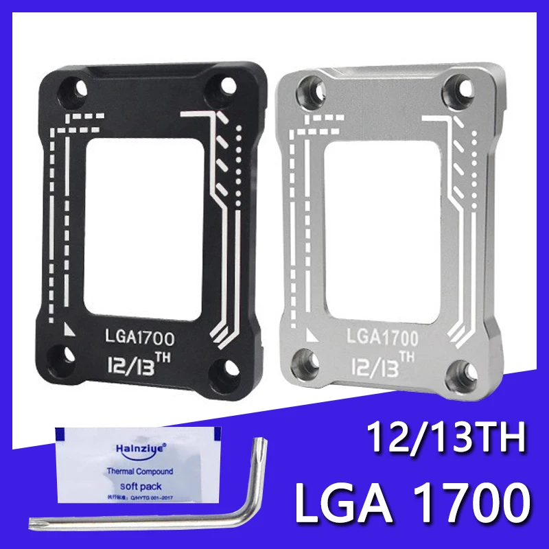LGA1700 zásuvka anti ohýbajúca pracka CPU Ohybový korektor Rám hliníkový procesor CPU LGA 1700 Upevňovač pre základnú dosku LGA1700