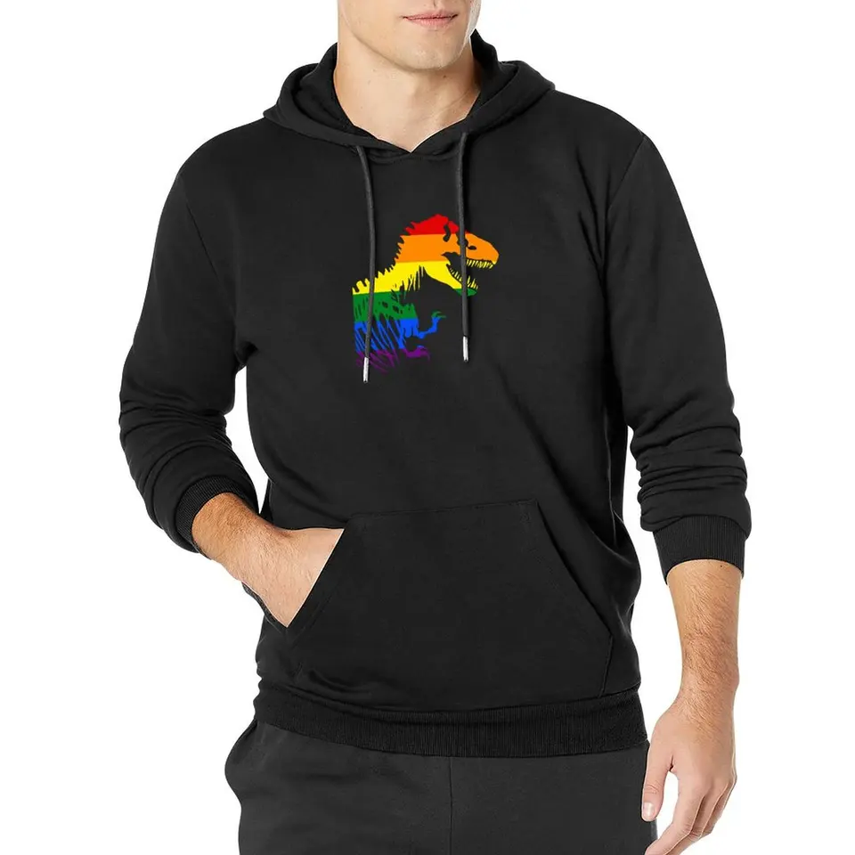 LGBT Dinosaur t Rex National Pride March pochod gay rovnosť pullover mikina jesenné mikiny pre mužov