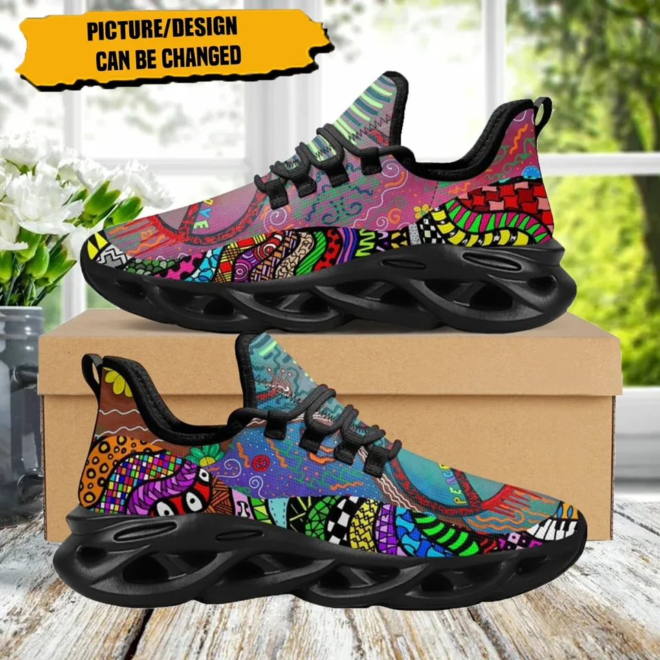LGBT vzorové dámske topánky módne graffiti priedušné okrúhle prsty ploché športové tenisky dizajn odolný vlastný Zapatos para mleres