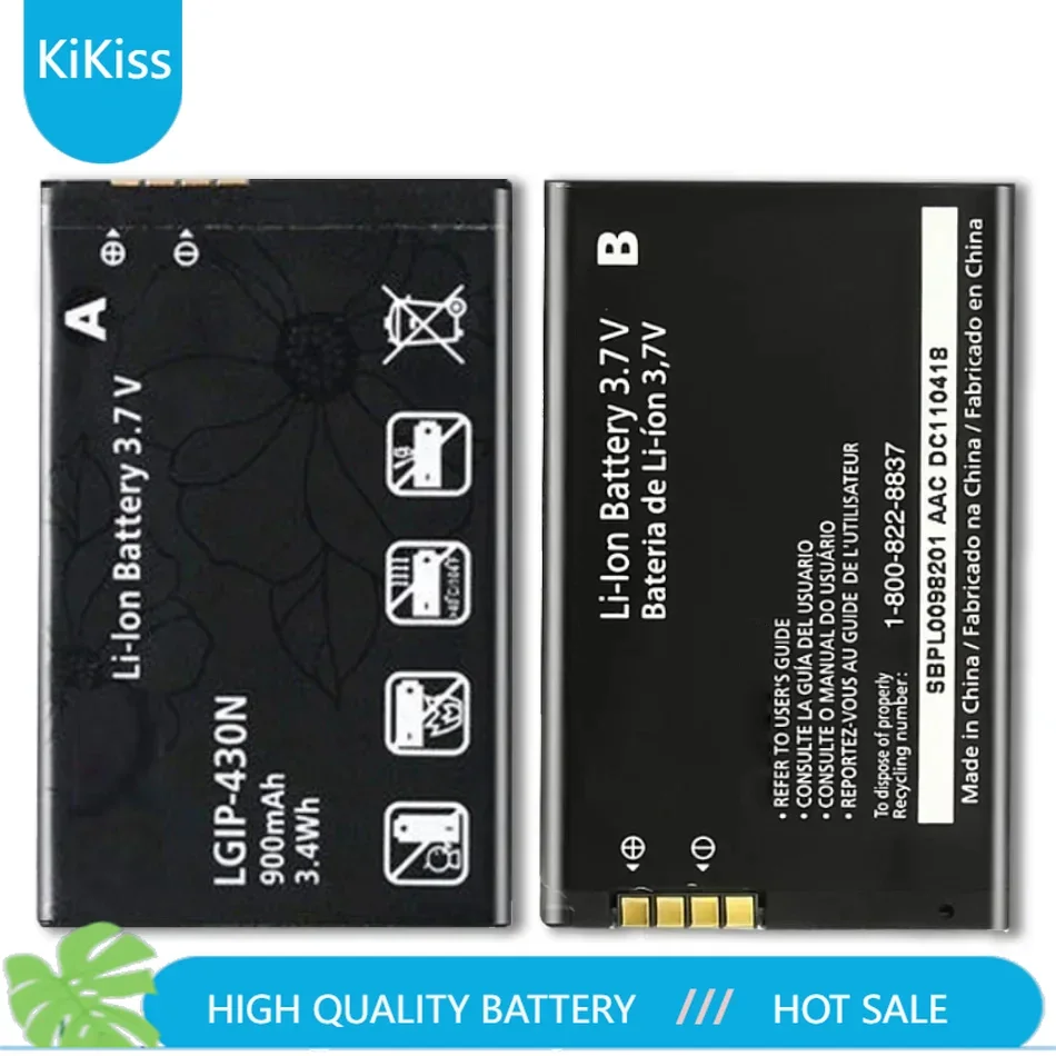 LGIP-430N Výmena batérie pre LG Cookie čerstvé GS290 GW300 LX290 LX370 LX370 LGIP 430N LGIP MT375 GM360 430N so stopovým kódom