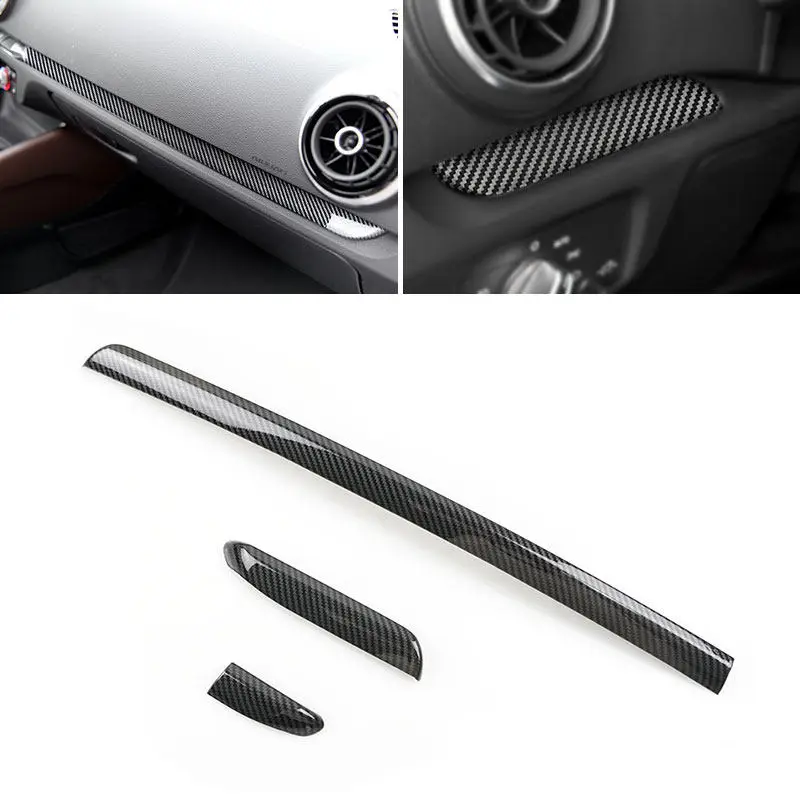 LHD CAR Interiér Center Console Dashboard Panel Panel DECONS DECOP OCC OCC OCC ABS AUBIBRE STYLE pre Audi A3 8V 2014-2018 S3 2017