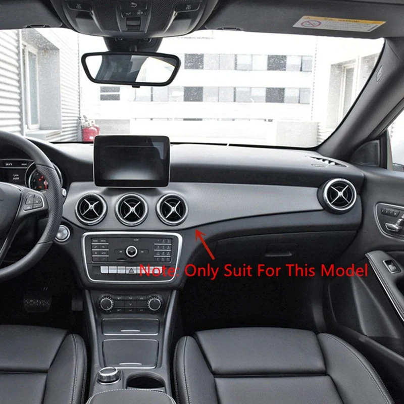 LHD Dashboard Central AC Stud Panel Panel Panel Strip Cover pre Mercedes Benz W176 CLA C117 GLA X156 2013-2018 Príslušenstvo k dielu, a