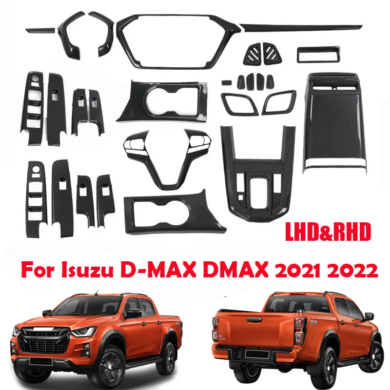 LHD RHD pre Isuzu D Max D-Max DMAX 2021 2022 Vnútorné príslušenstvo okenné výťahové stlačenie prevodovky Shift Panle Hooder Držiteľ držiaka držiaka