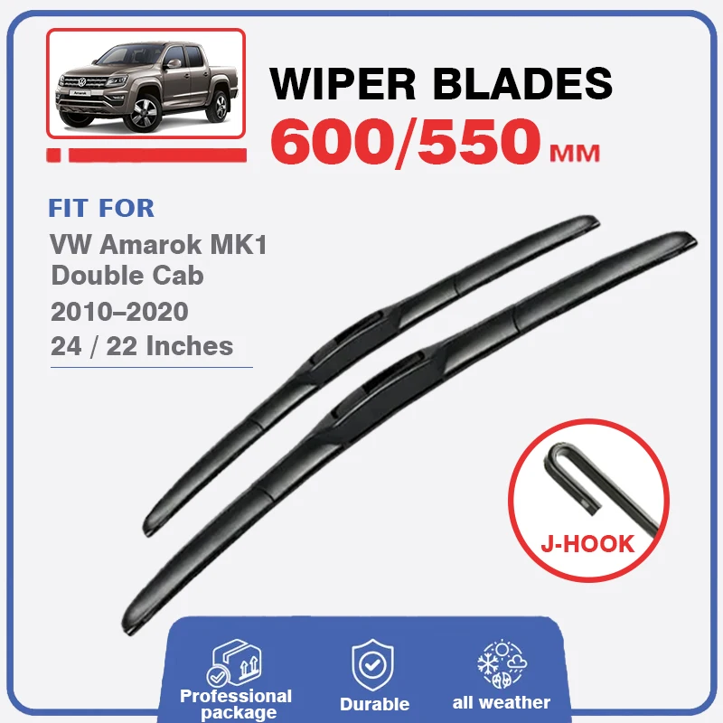 LHD RHD čepele predného stierača pre Volkswagen VW Amarok MK1 2013 - 2020 Dvojitá kabína V6