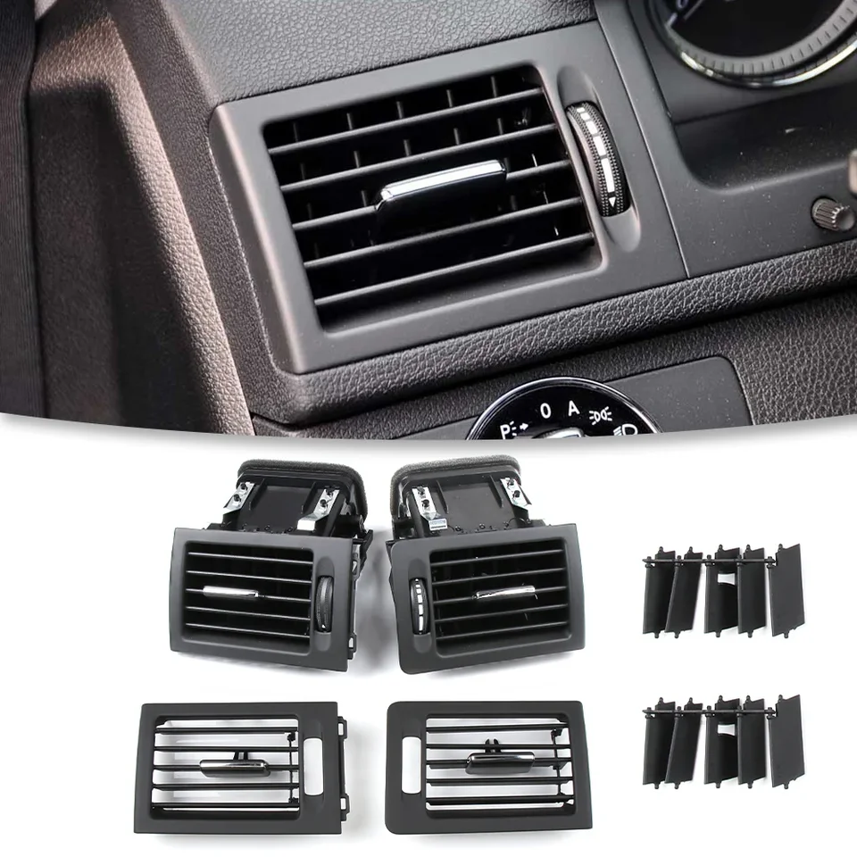LHD W204 Konzola klimatizačný klimatizácia AC VENTILNÁ Zostava pre Mercedes Benz C Trieda C180 C200 220 230 260 C300 350 2007-2011