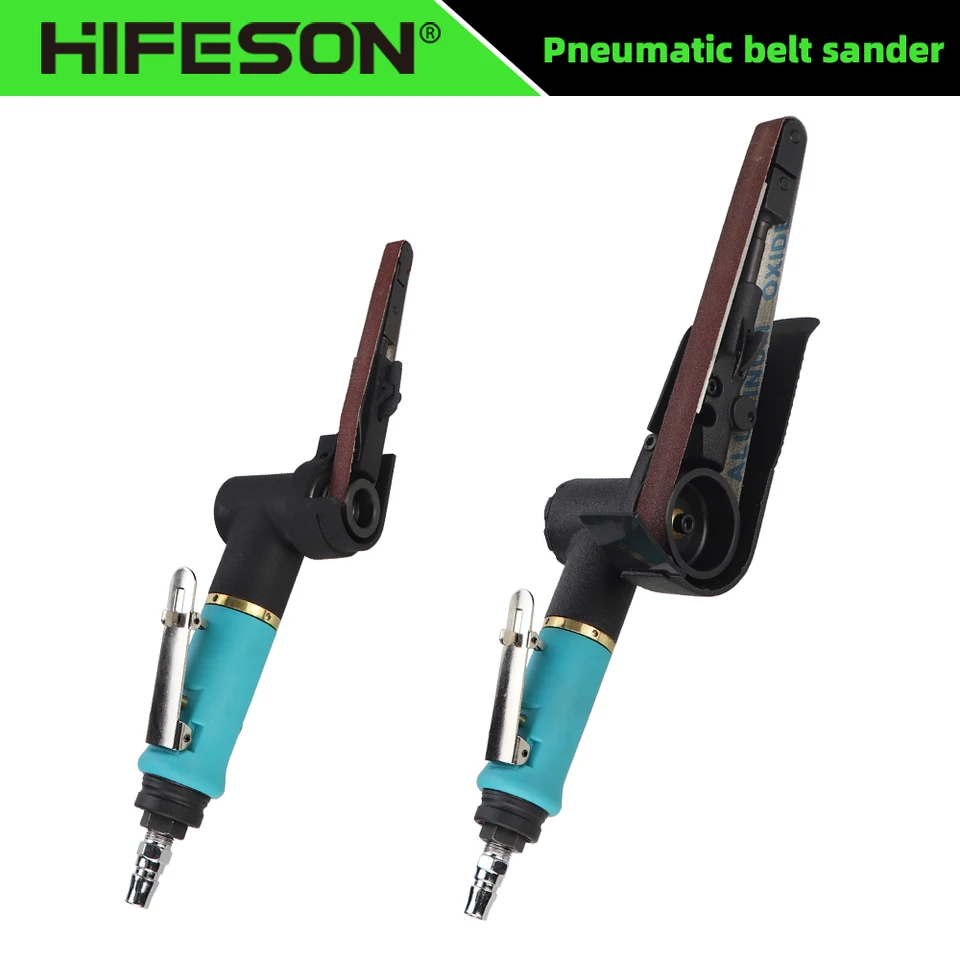 Lifeson 90 stupňov Mini pneumatický pásový pás Sander 10 mm 20 mm