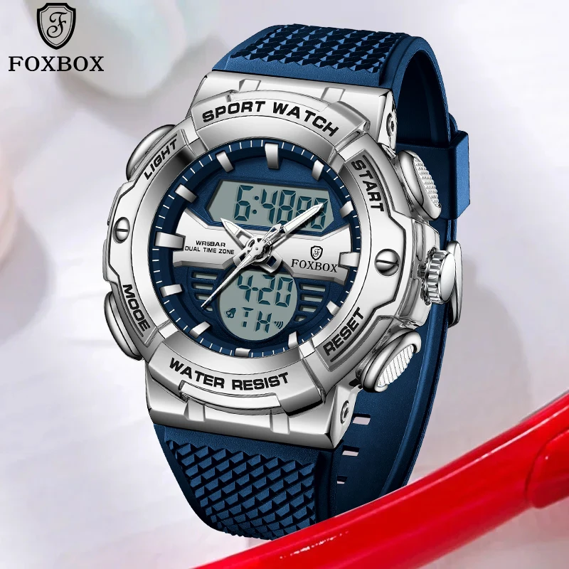Lige Fashion Luxury Electronic Man Watch Dátum alarmu Týždeň športové vodotesné hodinky pre mužov