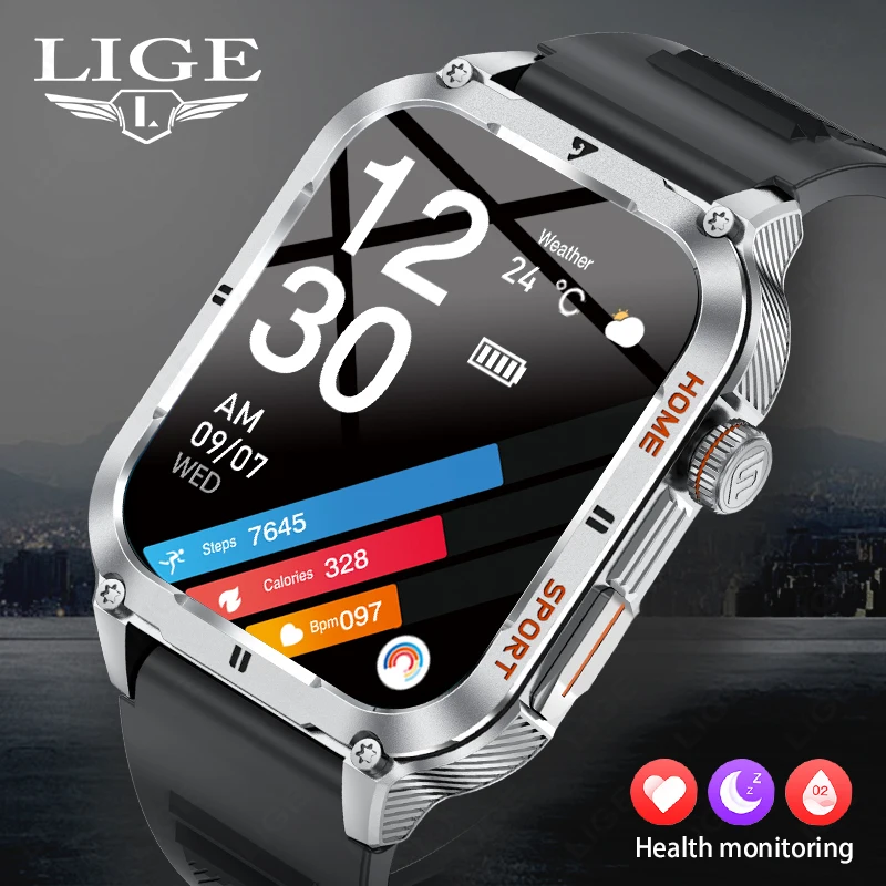 Lige Smartwatch pre mužov Ženy 2.01 