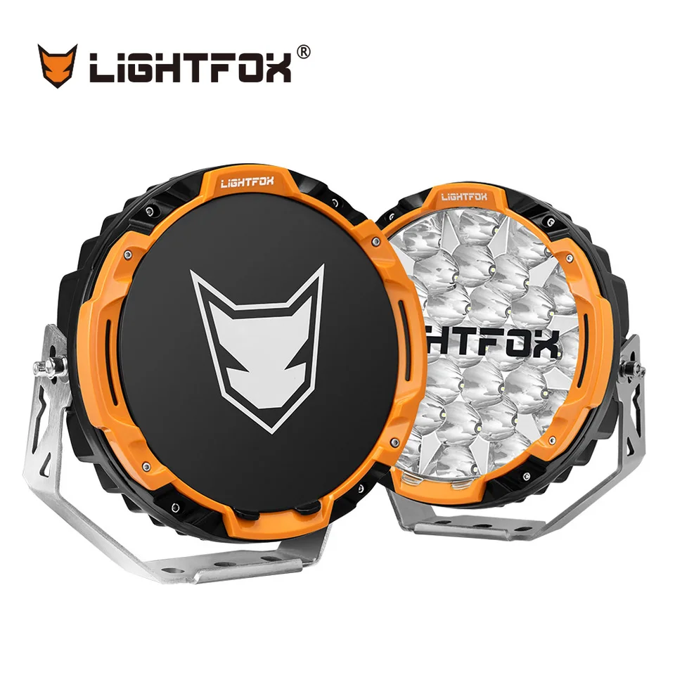 Lightfox Vysoký jas 4x4 OFFROON CAR A COUND ROUND 9 palcov DRL LED DRÁVKA SORTFILT