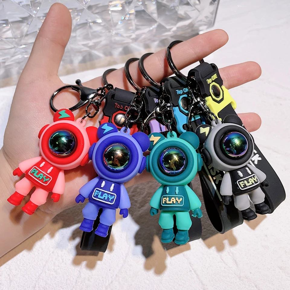 Lightning Bear Keychain Fashion Cartoon Cutoen