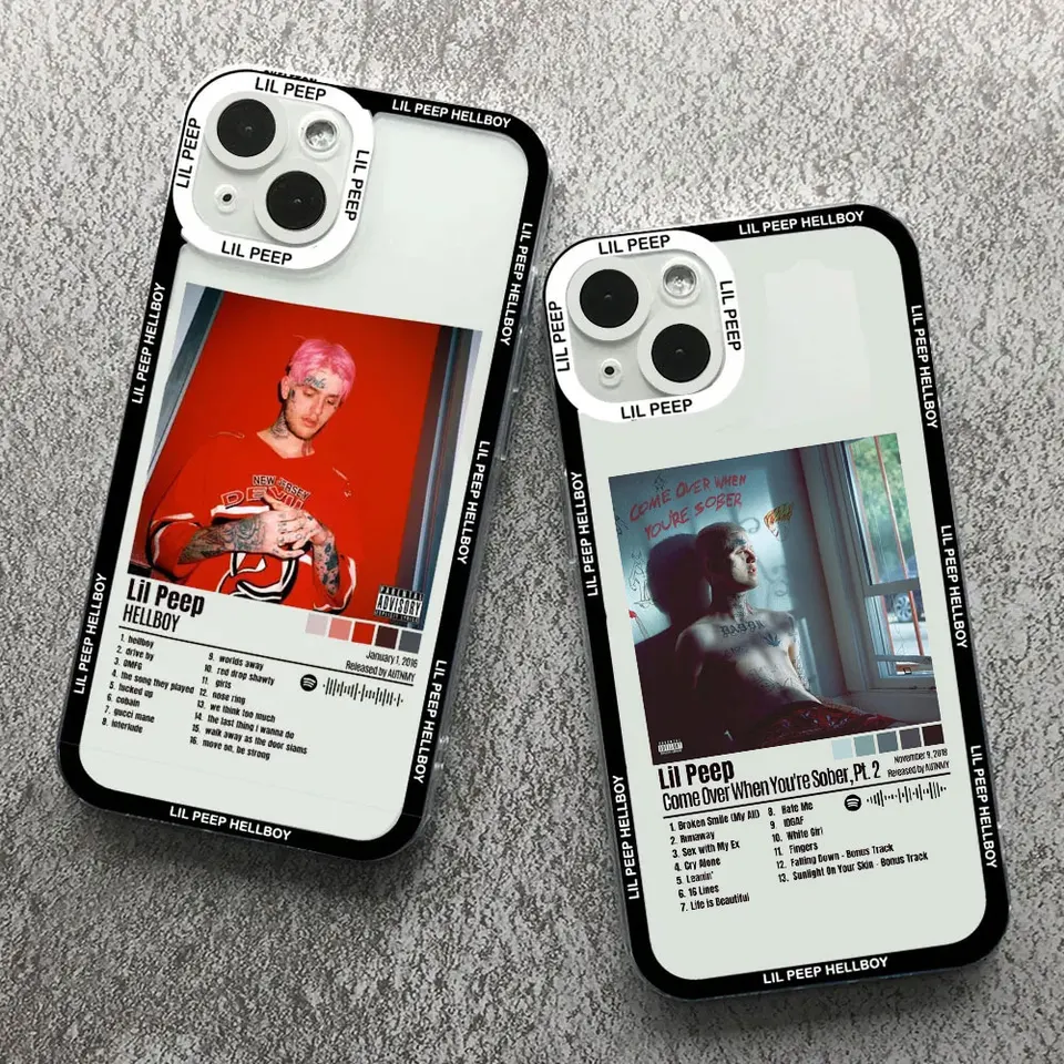 Lil Peep Hellboy Love Phone pre iPhone 11 12 13 14 15 Pro Max Mini 7 8 Plus xs xr SE2 x Shell Transparent SOTF Cover Fundas