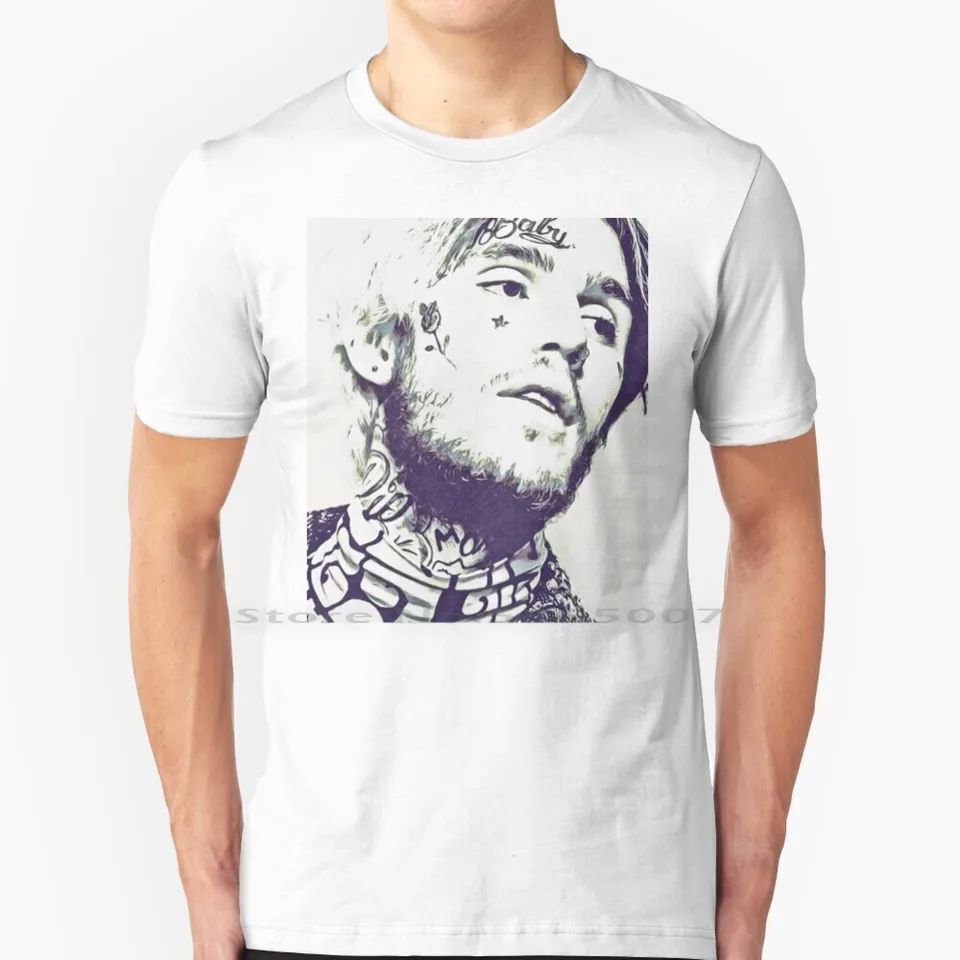 Lil Peep RIP 100% bavlnená tričko Lil Peep Live Lil Peep Video Lil Peep texty Lil Peep Oficiálne Lil Peep Music Video Lil Peep