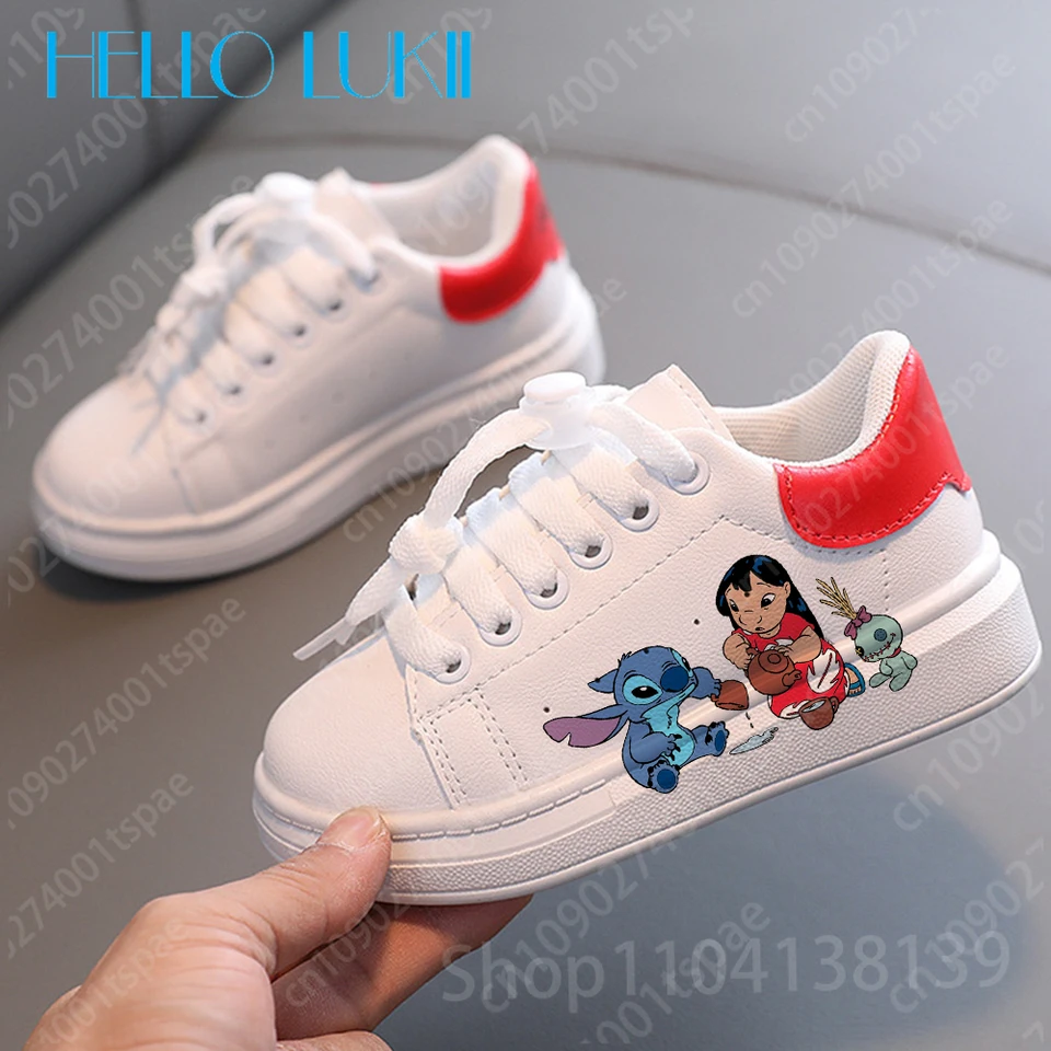 Lilo Stitch Girl Boys Dieťa mäkké topánky módne detské tenisky