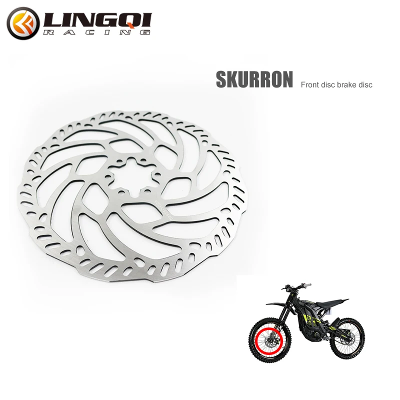 Lingqi Dirt Bike Parts Motorcycle Elektrický špinavý bicykel predný brzdový disk pre E-Bike Surron Light Bee Accessories