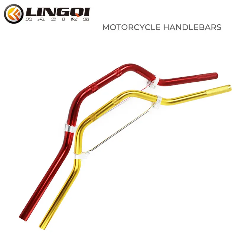 Lingqi Racing 22 mm hliníkové rukoväť Vintage Motorcycle Rucking Ruckovo pre motokros mimo road Dirt Pit Bike Parts