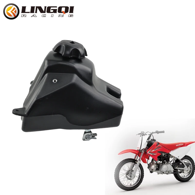 Lingqi Racing Motorcycle CRF50 Palivová palivová nádrž s plynnou benzínou s čiapkou pre CRF 50 Motokross Dirt Pit Bike Actle