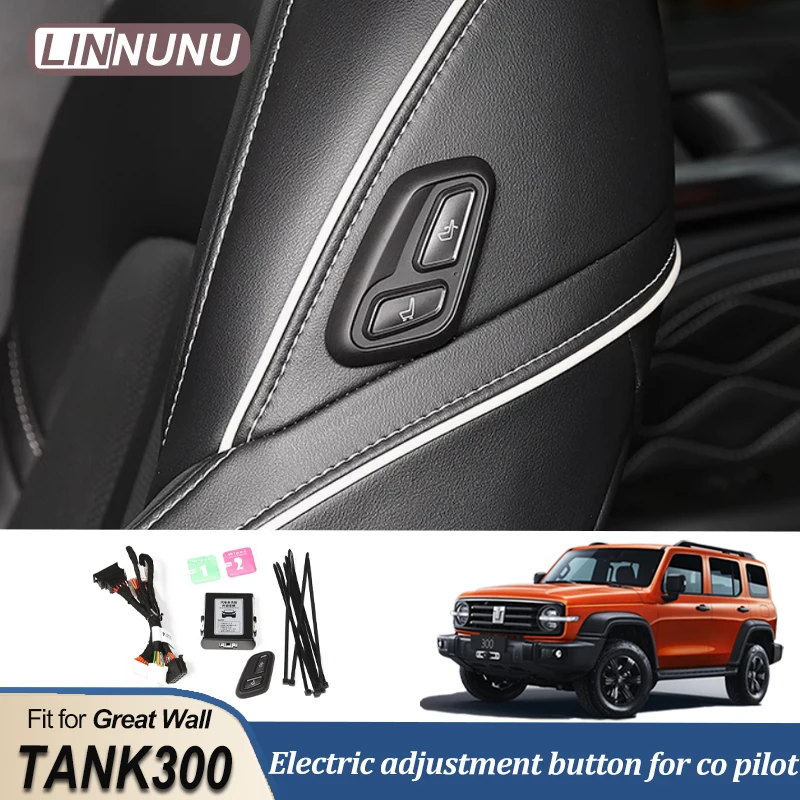 Linnunu Strana spolujazdca bezdrôtové tlačidlo Vypínač sedadla pre skvelú stenu Gwm Wey Tank 300 Modifikácia ladenia automatické príslušenstvo