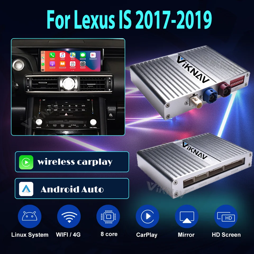 Linux rozhranie Android Auto Decoder Box pre Lexus IS 2017 2018 2019
