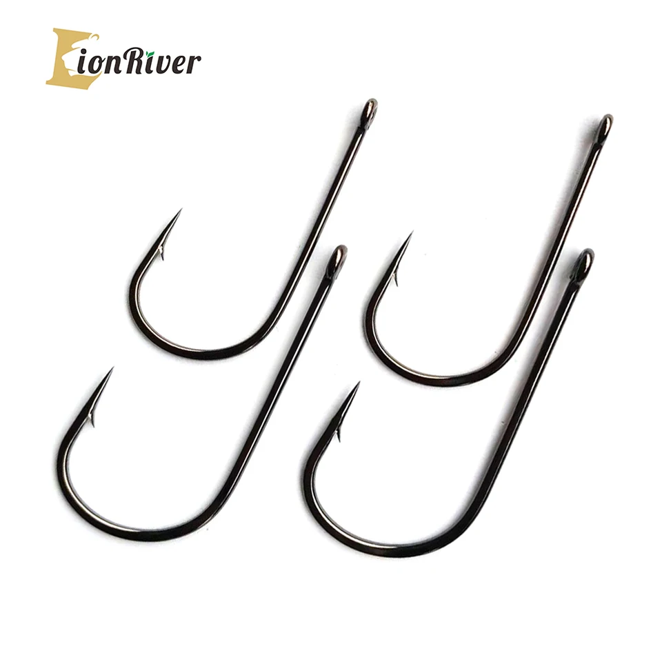 LionRiver 1/0-6/0 Big Game Streamer Fly Hook 2x Streška Šírka ústa Rybárska slaná voda Hook Sabiki Rig Tackle Pike Bass Fishing