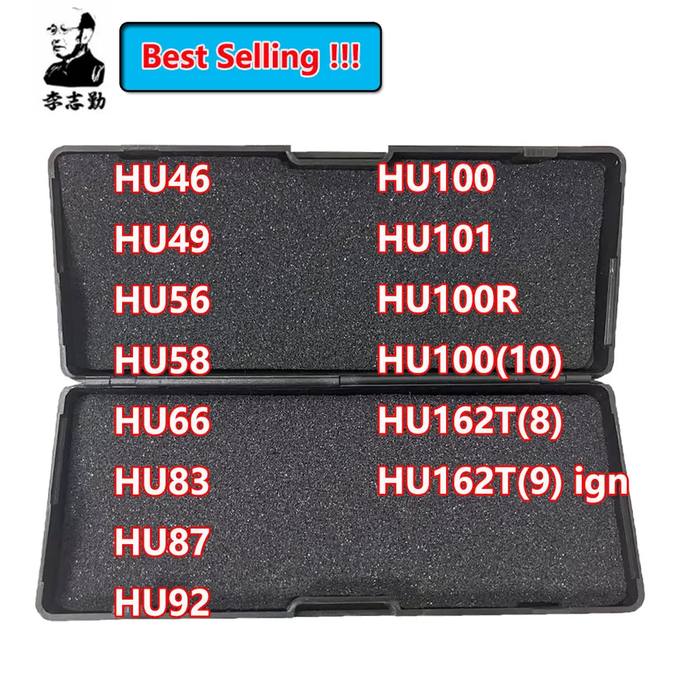 Lishi 2 v 1 nástroja Hu46 Hu49 Hu56 Hu58 Hu64 Hu66 Hu83 Hu87 Hu92 Hu100 HU100 (10) HU100R HU101 HU162T (8) LOCKSMITH nástroj pre automobilové kľúčové