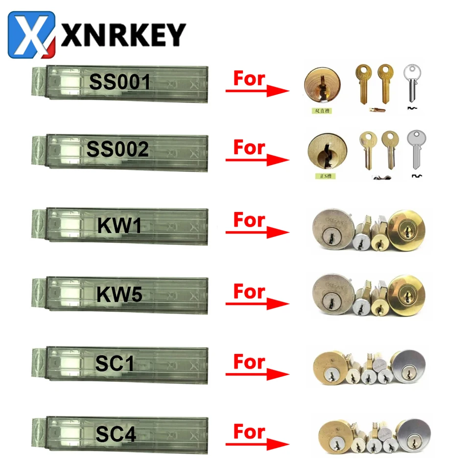 Lishi Tools SS001 SS002 S-GROOVE FOR ELEKTRICKÝ ZÁVOD DOOR LOCK LISHI 2 In 1 Nástroje KW1 KW5 SC1 SC1 SC4 Professional Locksmith