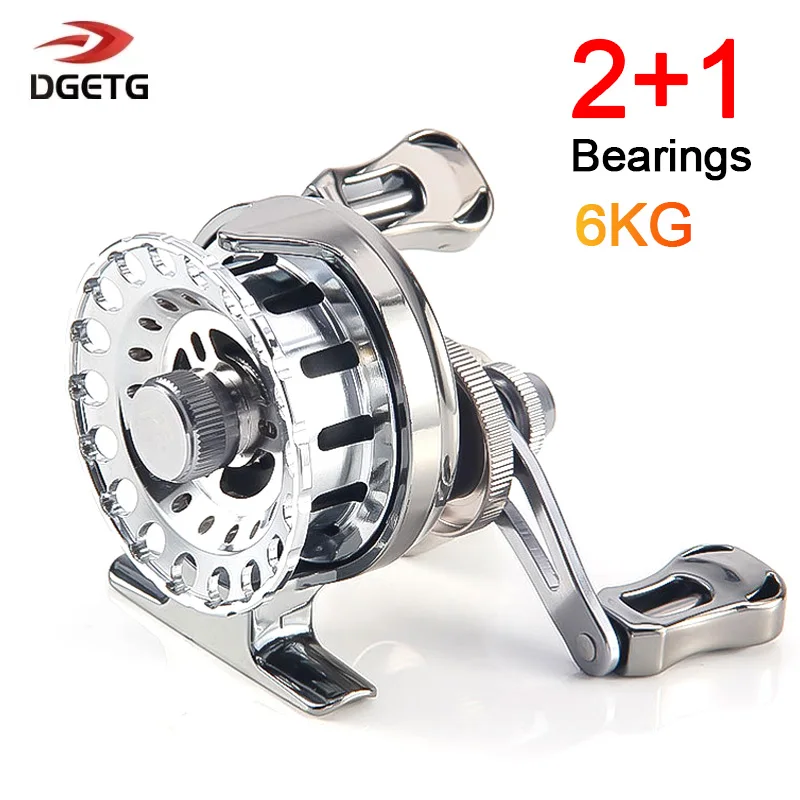Lishingový cievka s hrkálkami, ultra hladký systém magnetického kvapky, inline ľadový navijak, prenosný, maximálny ťah, 5 kg, 2,6: 1, 2021