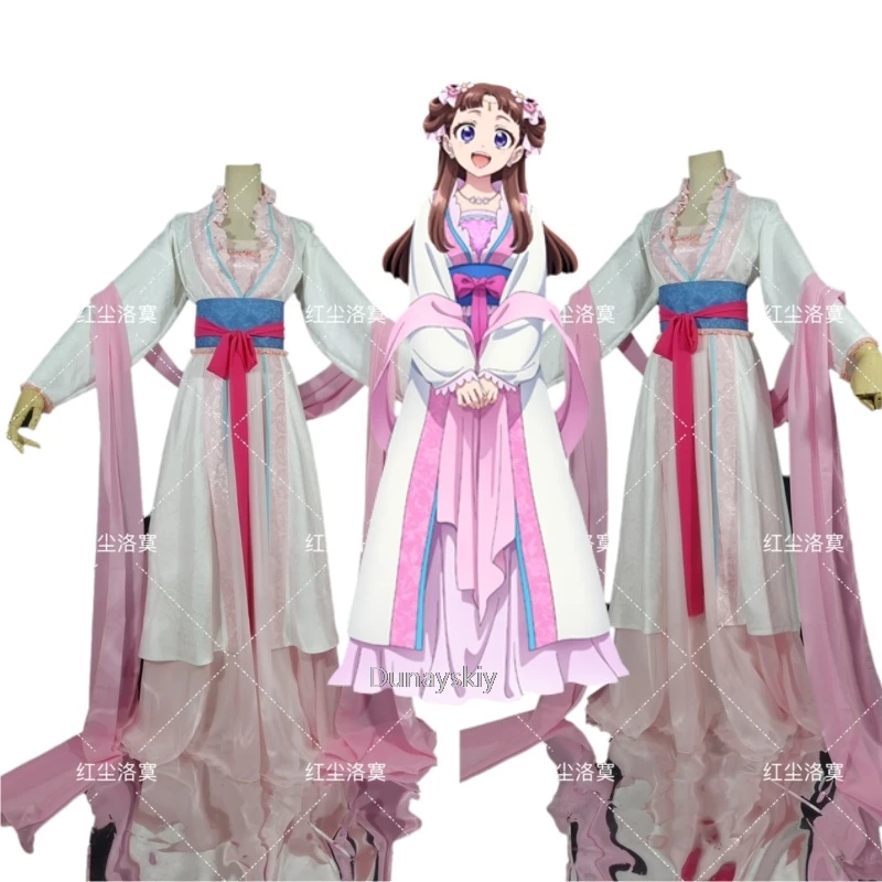 Lishu Cosplay anime halloween kostýmy Žena parochňa Parochňu ApotheCary Diaries kostým mužov dospelé parochne リーシュ ružové šaty