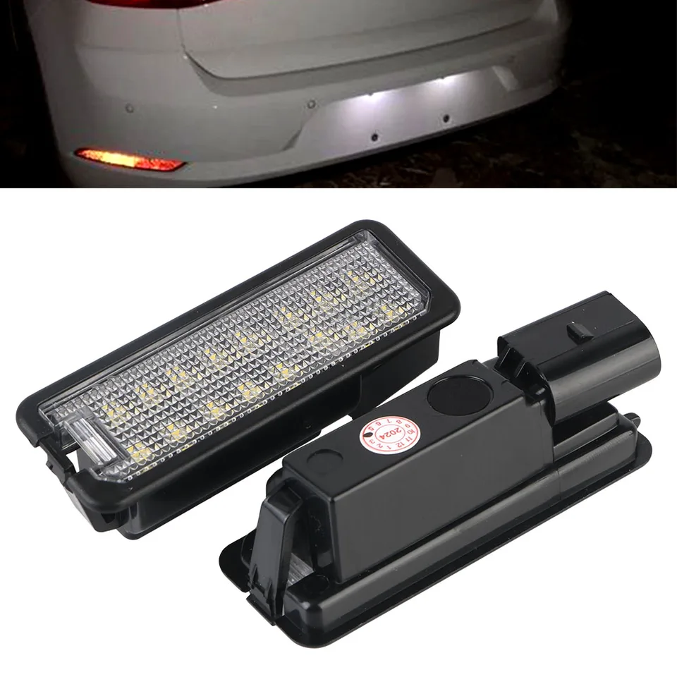 LISTICKÉ LISTIKA LIPRICE LISTRA SVETLI 2KS 12V Vstavaný odporový LED ŠPZ LETKA Svetlo pre VW Golf 6 7 Passat B7 B8 CC Polo