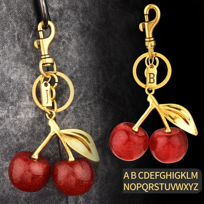 Listy NZ Red Cherry Keychain Summer ovocie čerešni