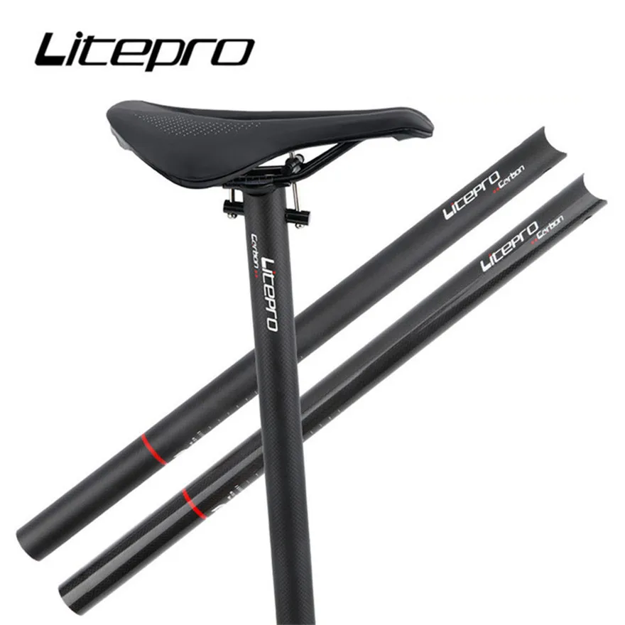 Litepro skladací bicykel Carbon Fiber SELTPOST 412 BICYCLE 33,9*580 mm uhlíkové sedadlo SP8 SELT TREA