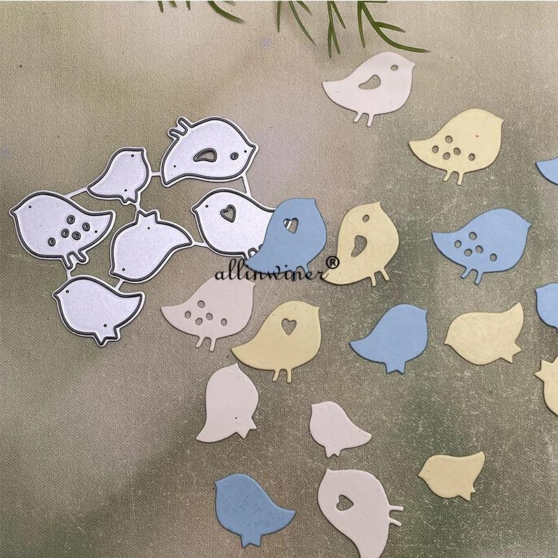 Little Bird Chick Metal Cutting Dies Dies Stencils pre DIY Scrapbooking Dekoratívne reliéfové ručné recepty Die rezanie šablóny