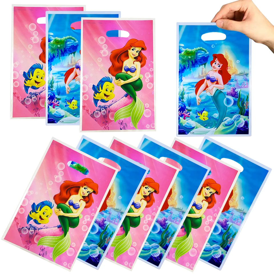 Little Mermaid Ariel Darčeková taška sušienky Treat Goody Bag Morská panna Party