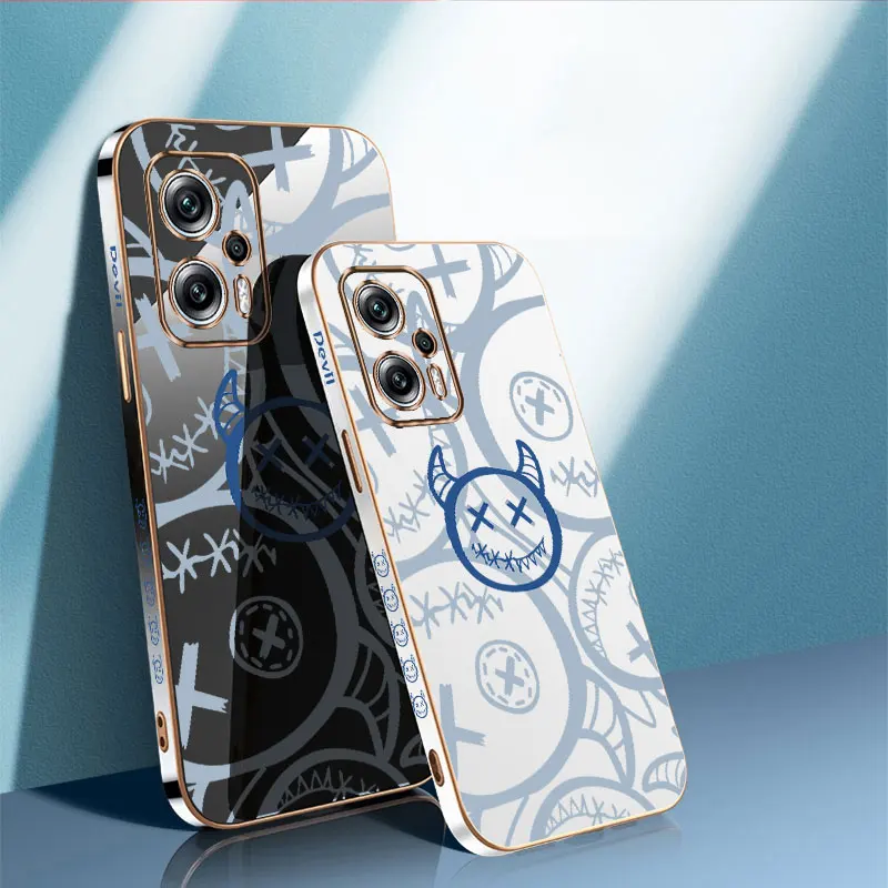 Little Monsters Luxury Case pre Xiaomi 11 12 Lite 12t 13T 14 POCO F5 F5 M3 M4 X4 NFC X5 PRO 5G Cover Coque Coque