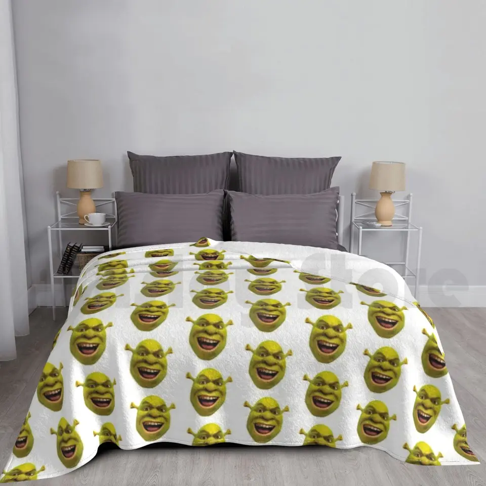 Little Shrek Meme prikrývka super mäkké teplé svetlo tenké shrek meme png shrek tvár shrek meme tvár shrek png shrek wazowski