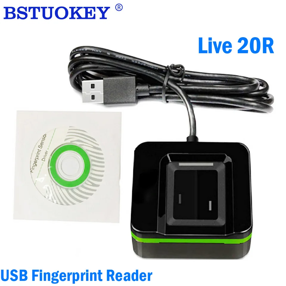 Live 20R USB Biologický odtlačok prstov Sensor Sensor Optický odtlačok prstov bezplatná podpora SDK