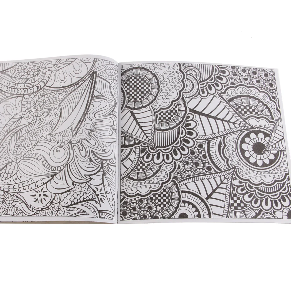 Livre nalievať enfants sfarbenie knihy Peinture English Books mandalas