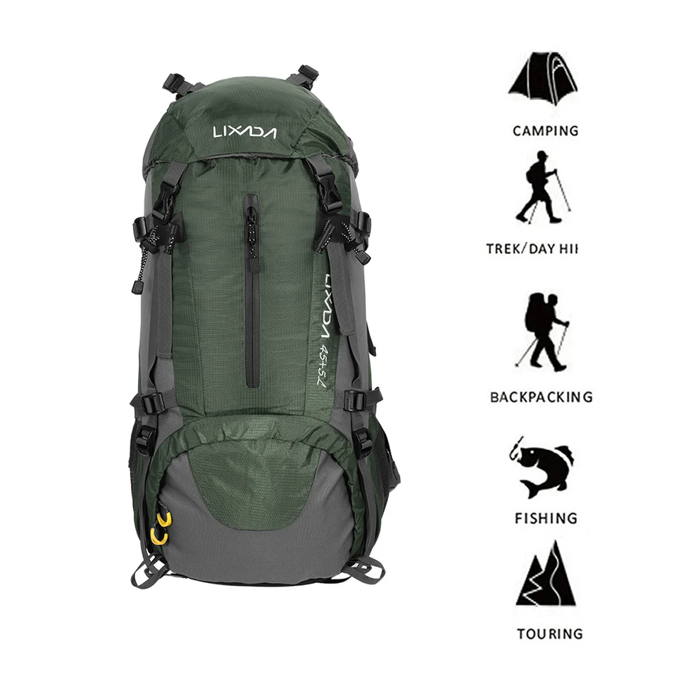 Lixada 50L nepremokavý vonkajší športový turistický kemping cestovanie batoh horolezectvo lezenie batohovanie batohov Treking Bag Bat.