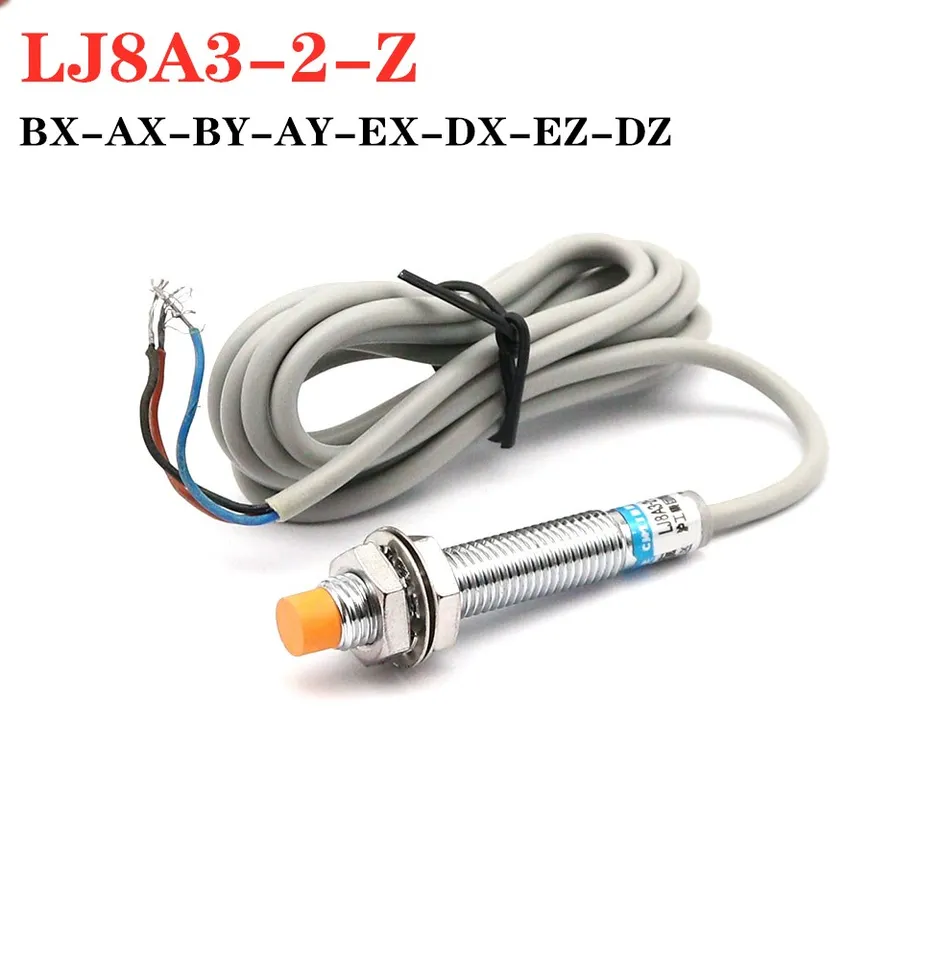LJ8A3-2-Z-BX/AX Proximity Switch pomocou/ay/ex/dx/dz/ez pnp/npn no nc m8 2mm detekcia induktívneho spínača induktívneho snímača snímača