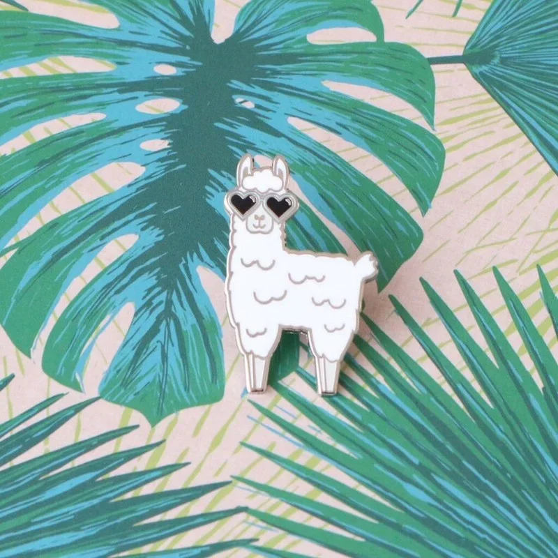 Llama ENAMEL PIN PIN PINS Lover Lover Darček
